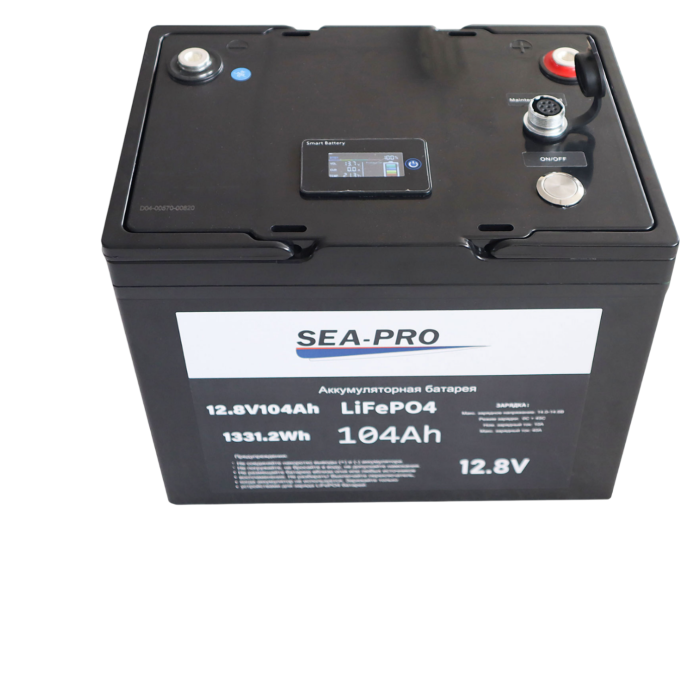 Аккумуляторная батарея тяговая SEA-PRO LIFE PO4 12,8 В 104 А/ч 104 A/CH